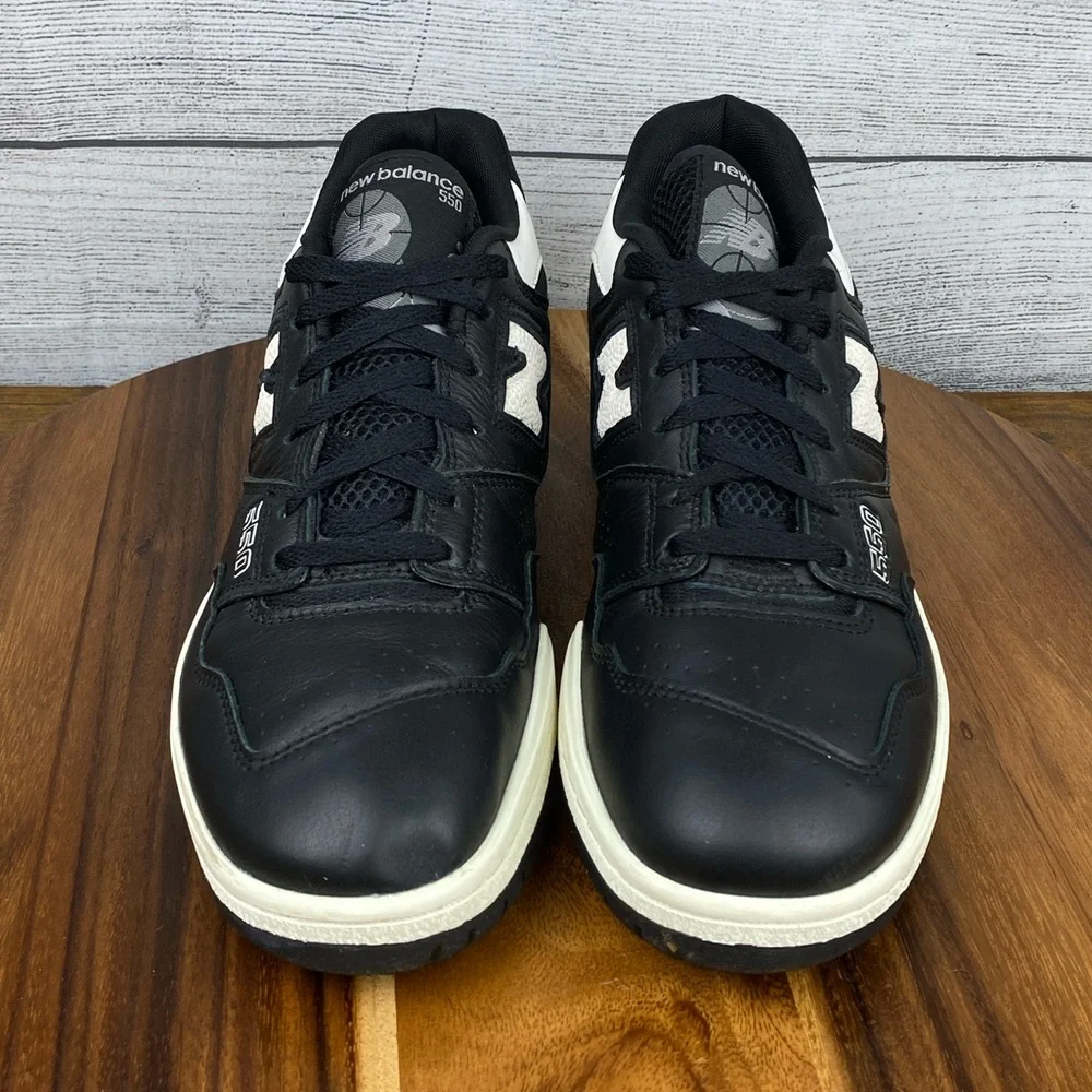 New Balance 550 Panda Black Sea Salt Sneaker BB550LBW Men’s Shoe Size 10.5